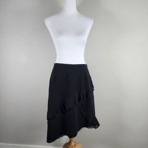 Nygard Ruffle Flounce Skirt Womens 8P Asymmetric Dance Witchy Goth‎ Whimsigoth